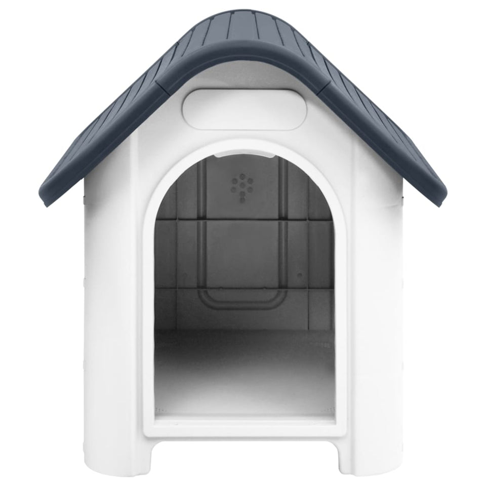 vidaXL Dog House Garden Dog Kennel Small Pet Cage Puppy Shelter Polypropylene-0