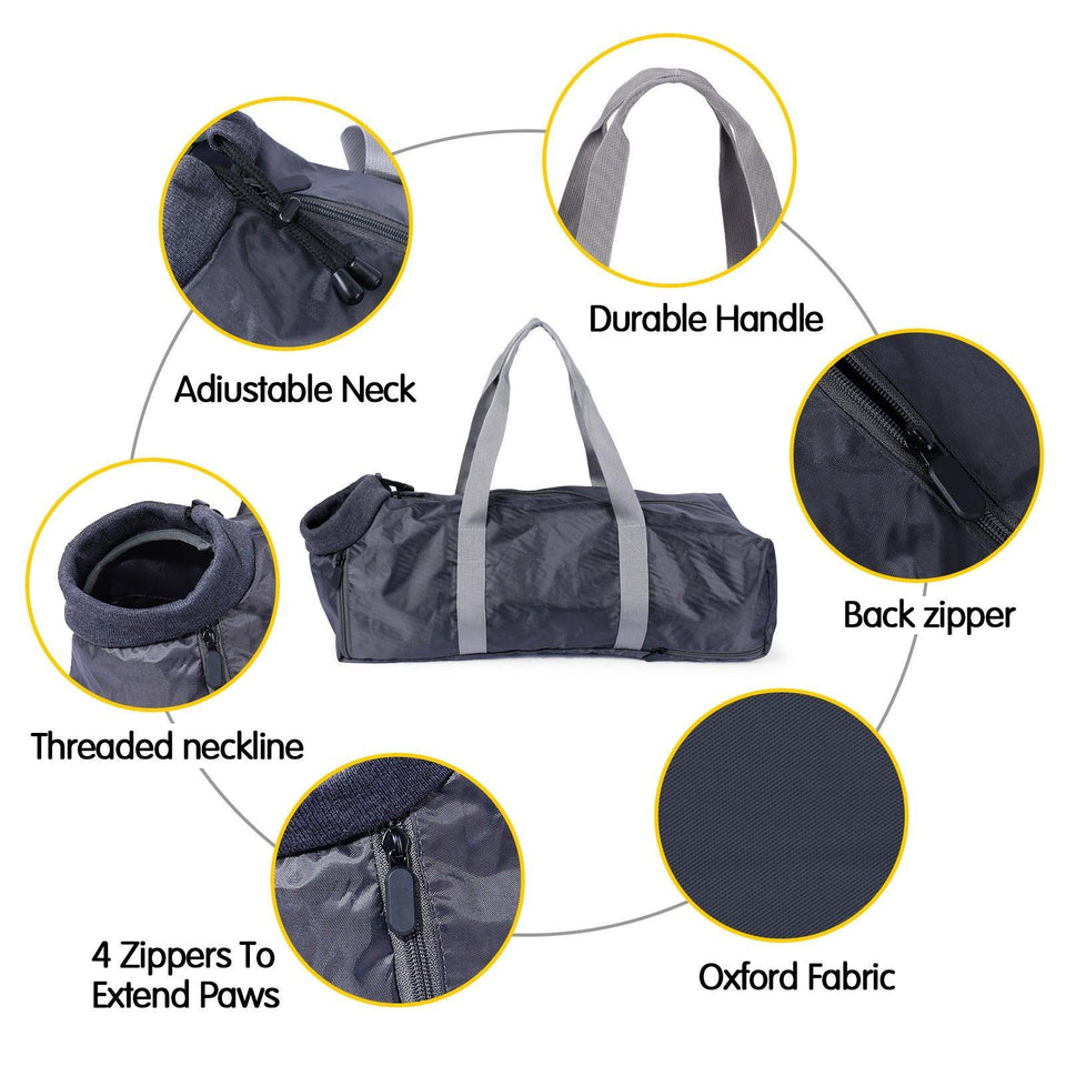 Anti-Scratch And Bite Cat Travel Bag With Double Lining - Stylish And Secure Pet Carrier-4