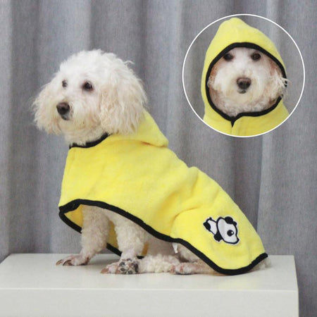 Cozy Comfort Coral Fleece Pet Bathrobe-4