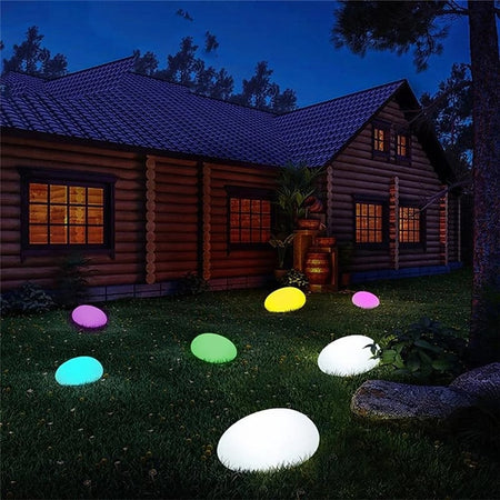 Indoor & Outdoor Solar Cobblestone Light-4